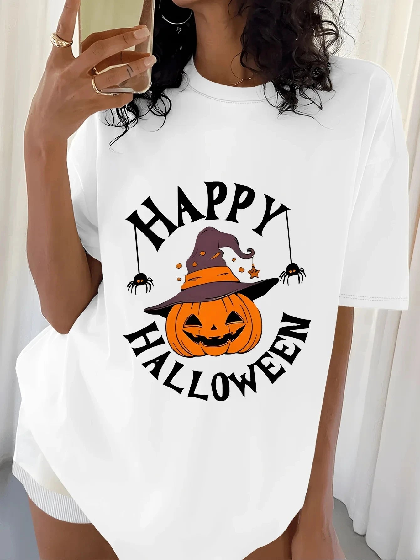 “Pumpkin Style Tee” – Elegant Halloween T-Shirt