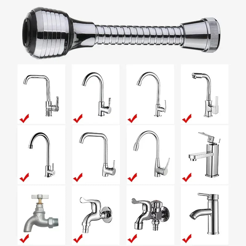 360° Rotatable High-Pressure Faucet Extender