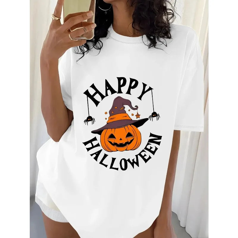 “Pumpkin Style Tee” – Elegant Halloween T-Shirt